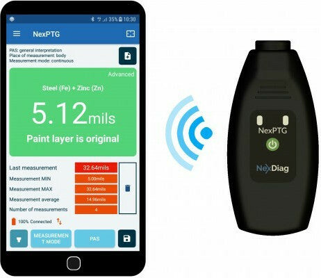 NexPTG Standard PLUS Paint Thickness Gauge