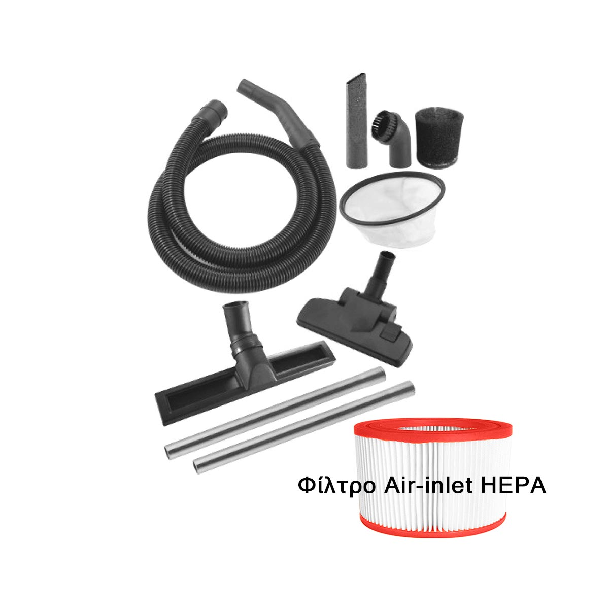 Ingco Ηλεκτρική Σκούπα Υγρών / Στερεών 75 Lit 2x1200W
