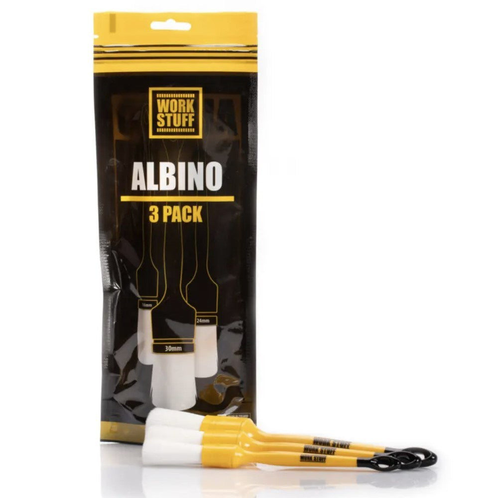 Work Stuf Albino Πινέλα Καθαρισμού για Αμάξωμα Αυτοκινήτου Σετ 3Τεμ 16/24/30mm