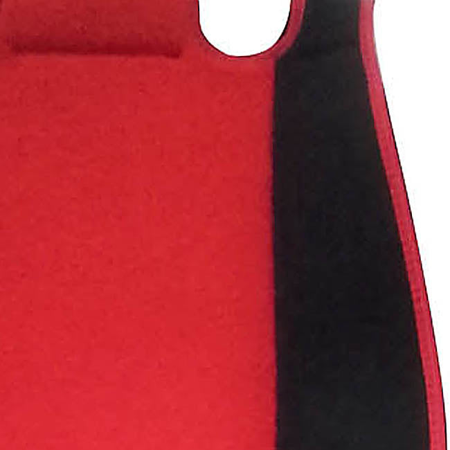Super Fresh Terry Cloth Car Seat Covers Black-Red 2 Pieces