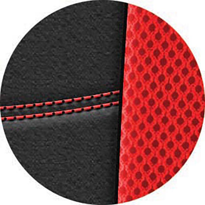 Super Sport All In One Car Seat Covers Black-Red Set 4 Pieces