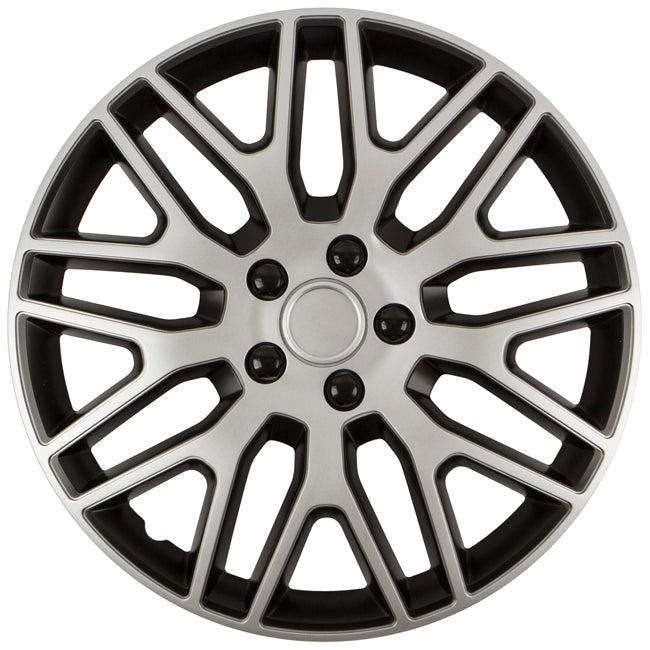 Dakar Car Wheel Trims Silver - Black 108316 Nb Cbx 14''