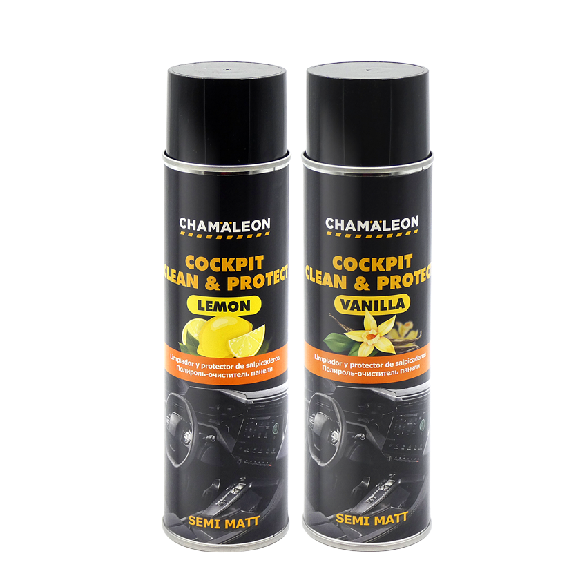 Chamaleon Car Dashboard Protection Spray with Lemon or Vanilla Scent 500ml