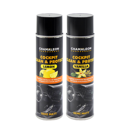Chamaleon Car Dashboard Protection Spray with Lemon or Vanilla Scent 500ml