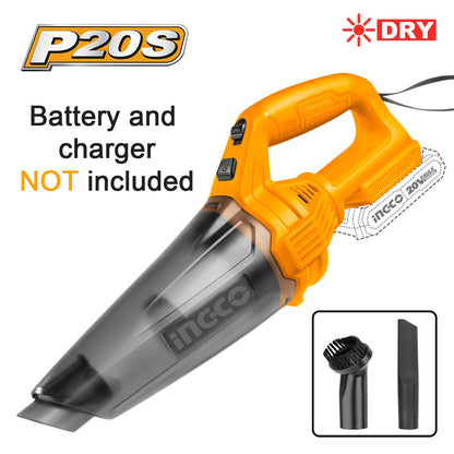 Ingco Σκουπάκι Μπαταρίας 20V Li-Ion SOLO 140W
