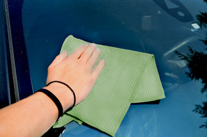 DB The Waffle Truth Glass Towel, green 40cm x 40cm