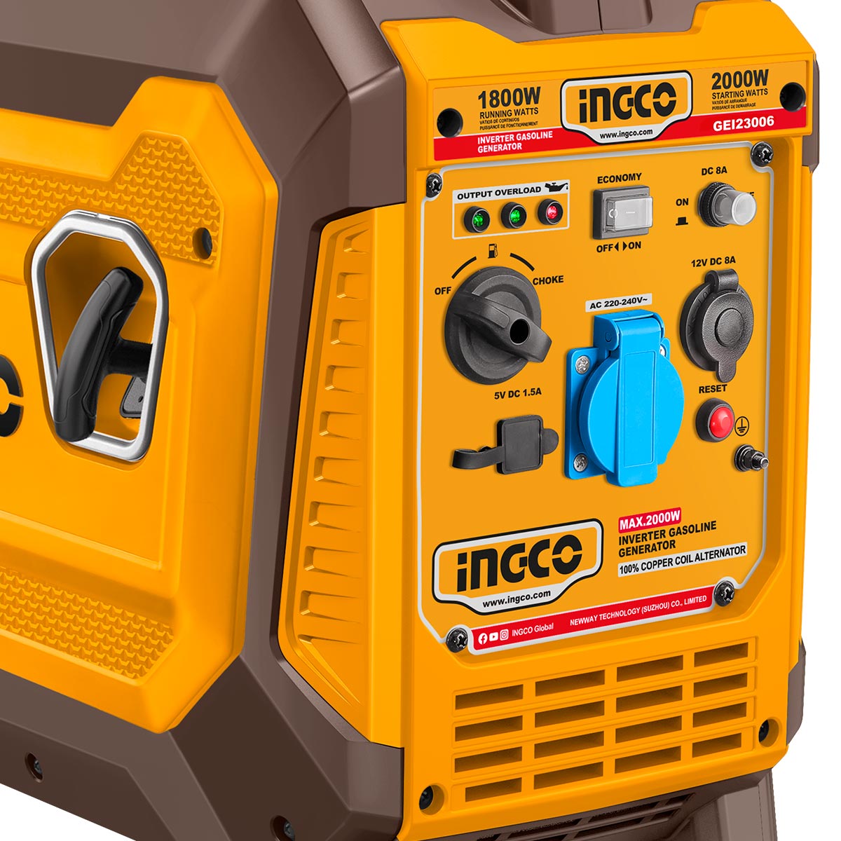 Ingco Γεννήτρια Inverter Βαλιτσάκι Βενζίνης 2kW 2.5kVA 2.5HP*ANAMENETAI*