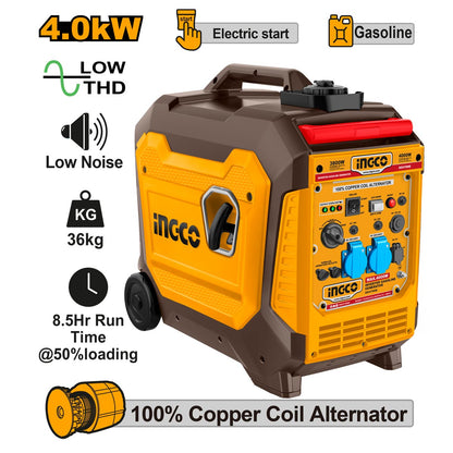 Ingco Gasoline Inverter Generator Case 4kW 5kVA 5HP