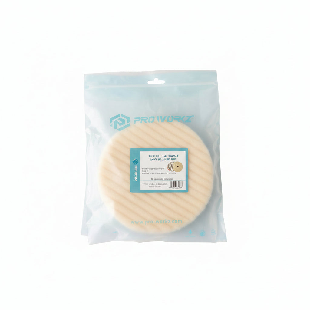 Pro Workz Γούνα Γυαλίσματος από Φυσικό Μαλλί 130mm Μεσαία
