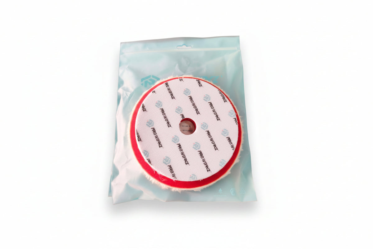 Pro Workz Γούνα Γυαλίσματος από Φυσικό Μαλλί 130mm Μεσαία
