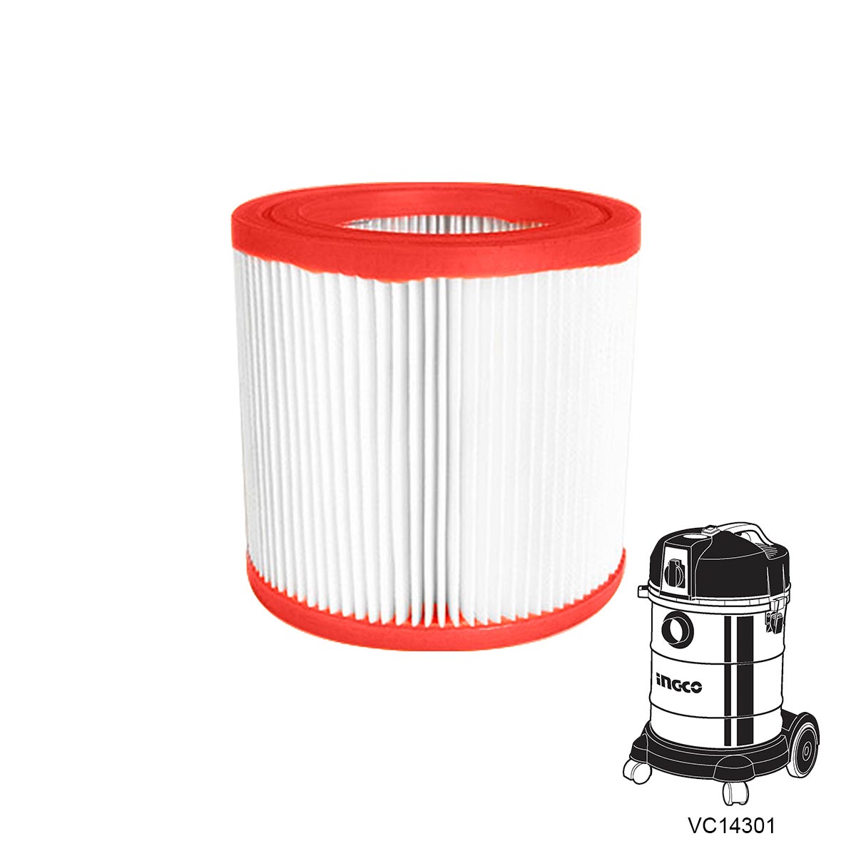 Ingco Φίλτρο Σκούπας Air-inlet HEPA για VC14301