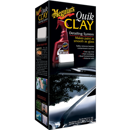 Meguiar's Quik Clay Starter Kit Quik Detailer, 80 g/473 ml
