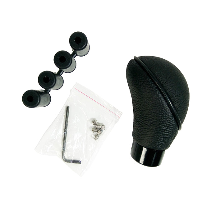 Leather Oval Gear Shift Knob With Rubber