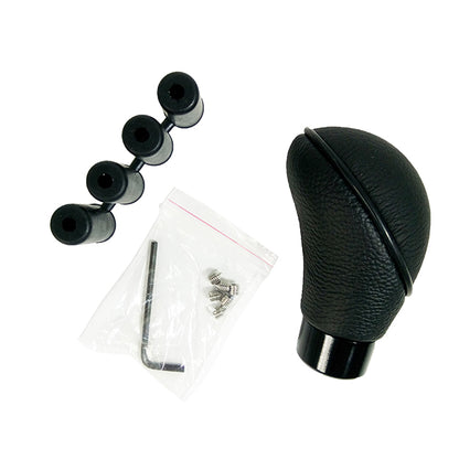 Leather Oval Gear Shift Knob With Rubber