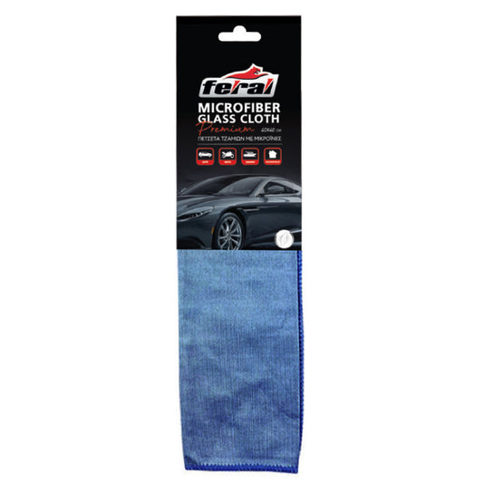 Πετσέτα Microfiber Pro Feral Για Τζάμια 40x40cm 1 Τεμάχιο