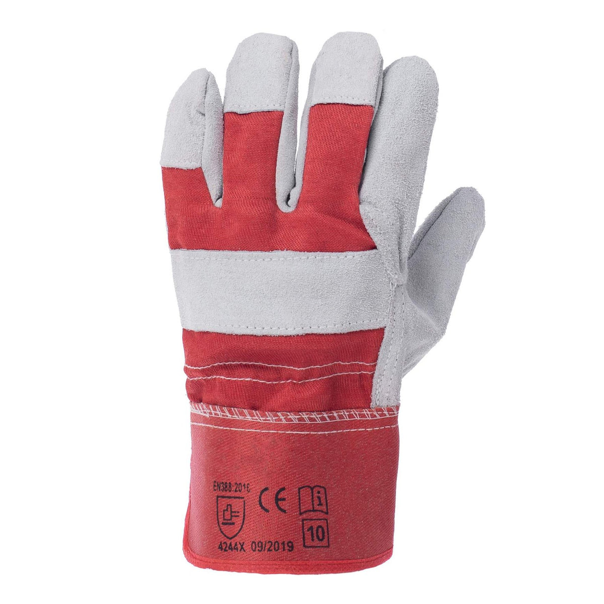 MAK 10/XL leather-fabric gloves